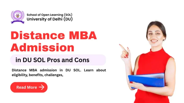 distance mba admission in du sol