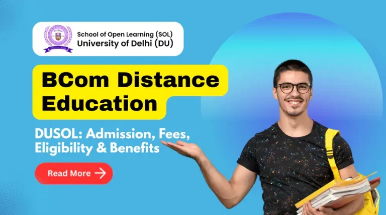 bcom distance education