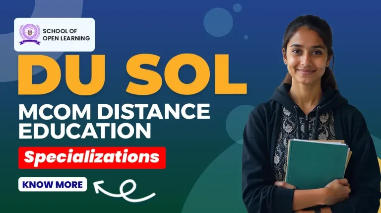 MCom Distance Education