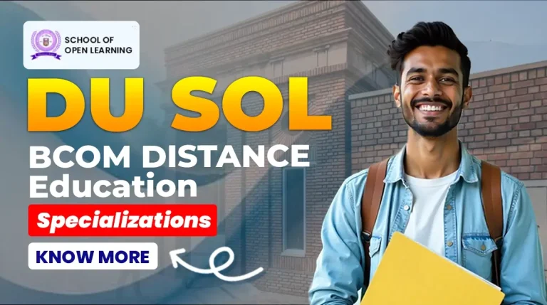 bcom distance education