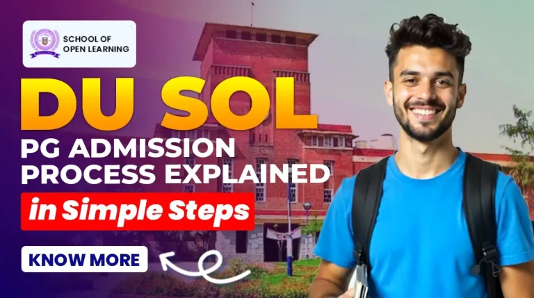 DU SOL PG Admission