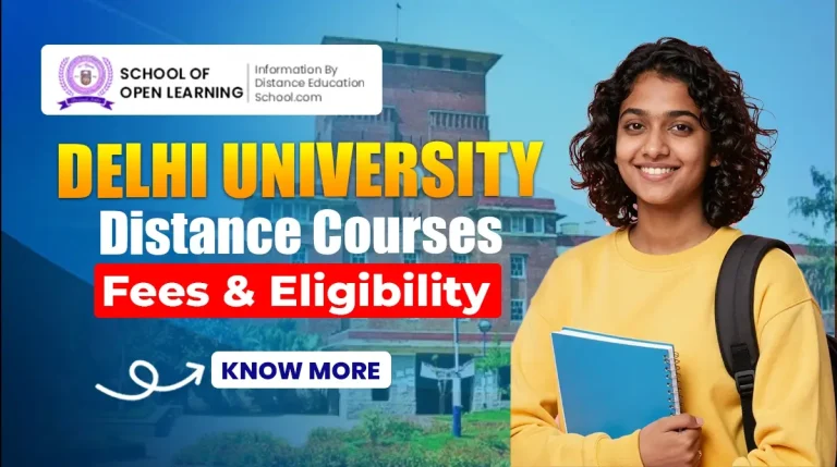 delhi university distance courses