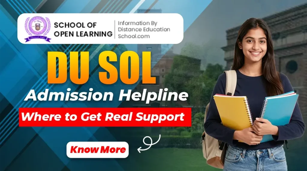 du sol admission helpline number