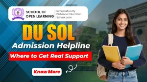 du sol admission helpline number