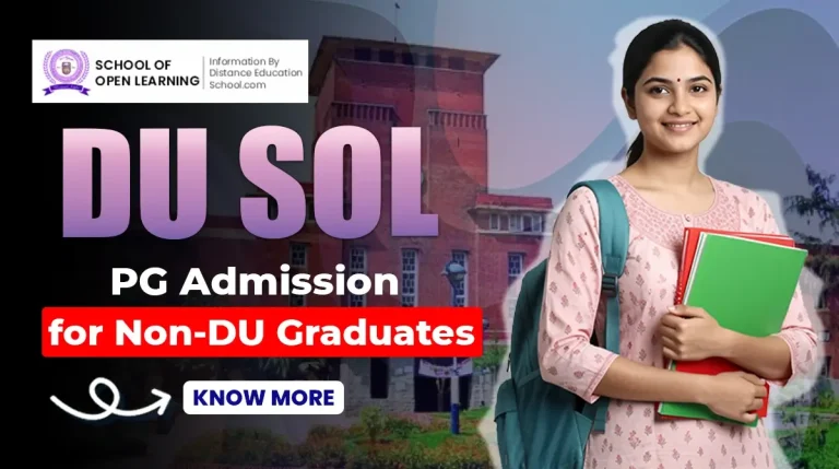 du sol pg admission for non du students