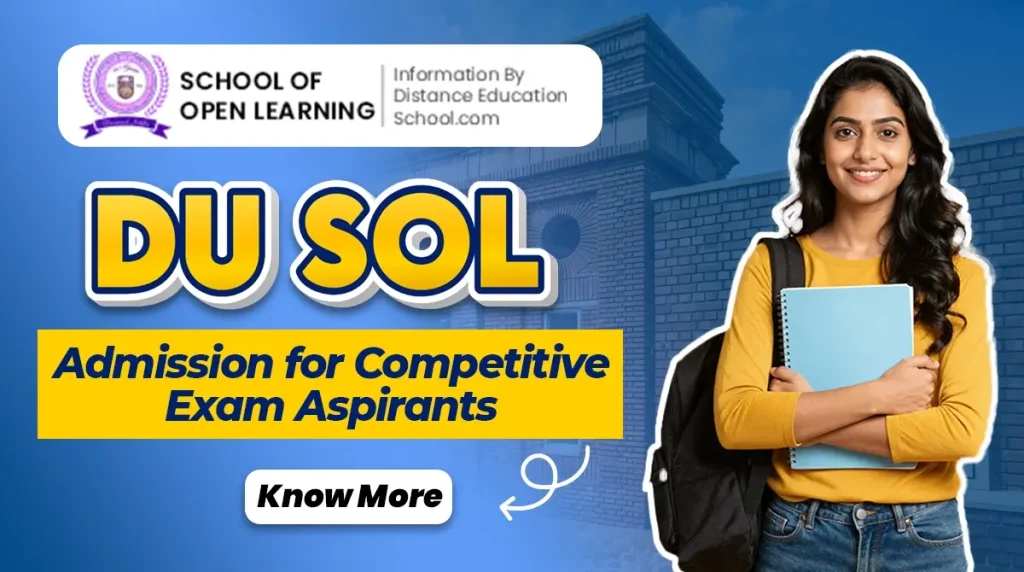 du sol admission for competitive exams