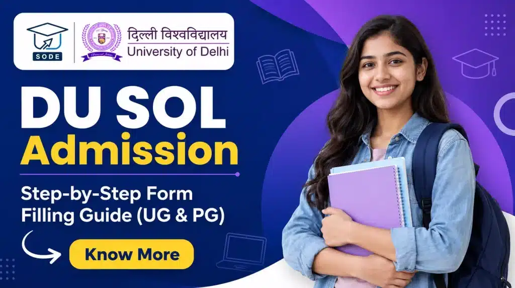 DU SOL Admission 2026 Step-by-Step Form Filling Guide